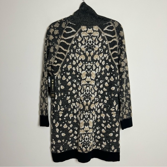NEW Tribal Intarsia Cheetah Boho Soft High Neck Eye Lash Tunic Sweater Dress - Picture 10 of 13